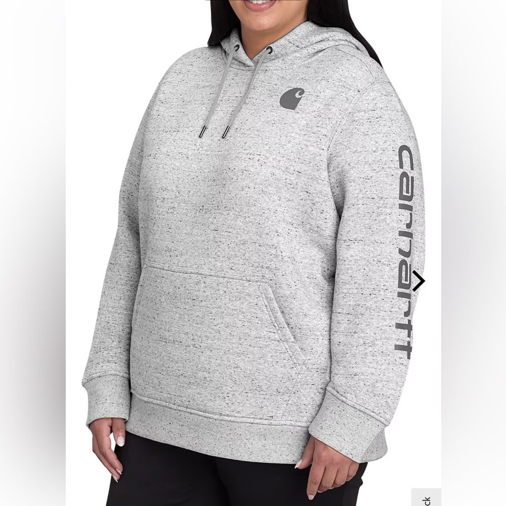Carhartt Women's Heather Gray Logo Hoodie‎